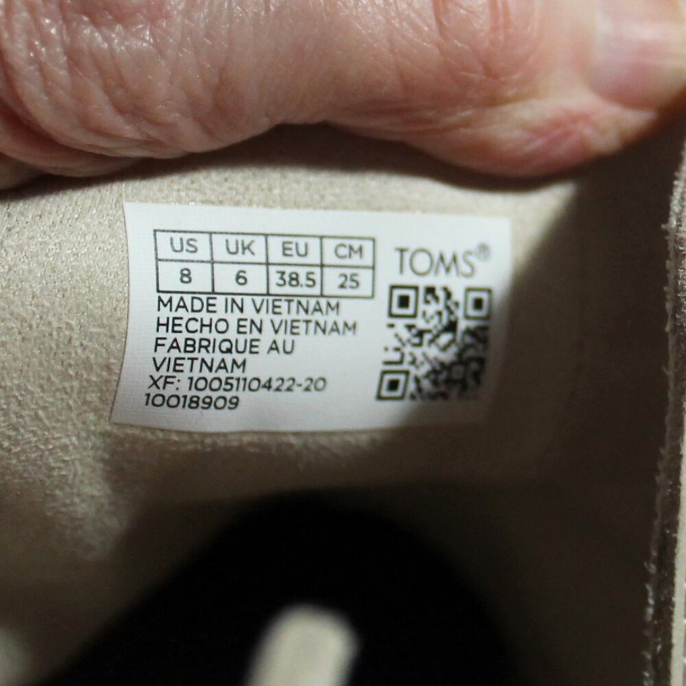 TOMS Everly Cutout Nubuck Leather Booties in Sand, 8 - Picture 7 of 9